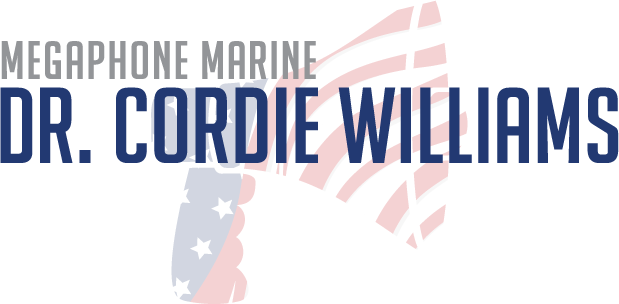 Dr. Cordie Williams Megaphone Marine Logo